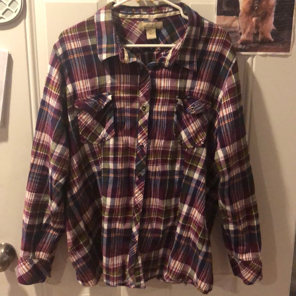Plaid button up